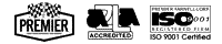 Premier Racing, A2LA accredited and ISO9001 certified